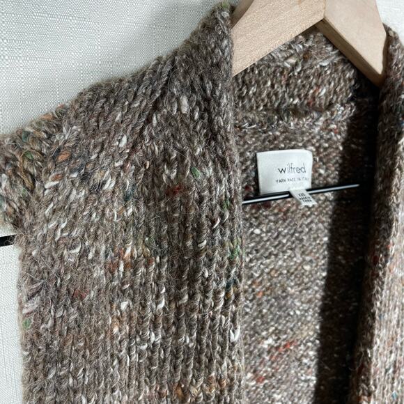 ARITZIA WILFRED Dunkirk Knit Vest Size XXS Wool Alpaca Silk Lagenlook Chunky - Picture 7 of 13